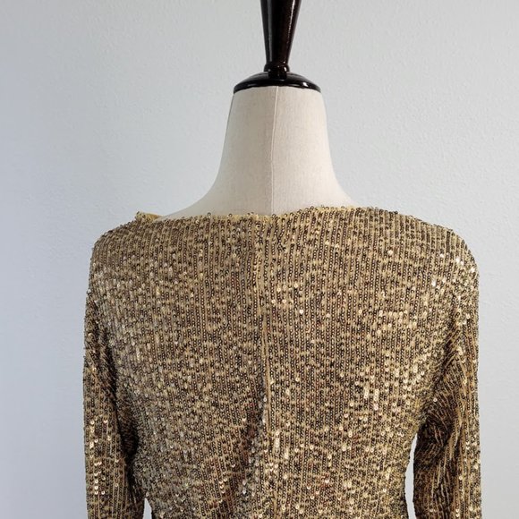 FREE PEOPLE INTIMATELY gold rush long sleeve top Sz M NEW - Picture 8 of 11